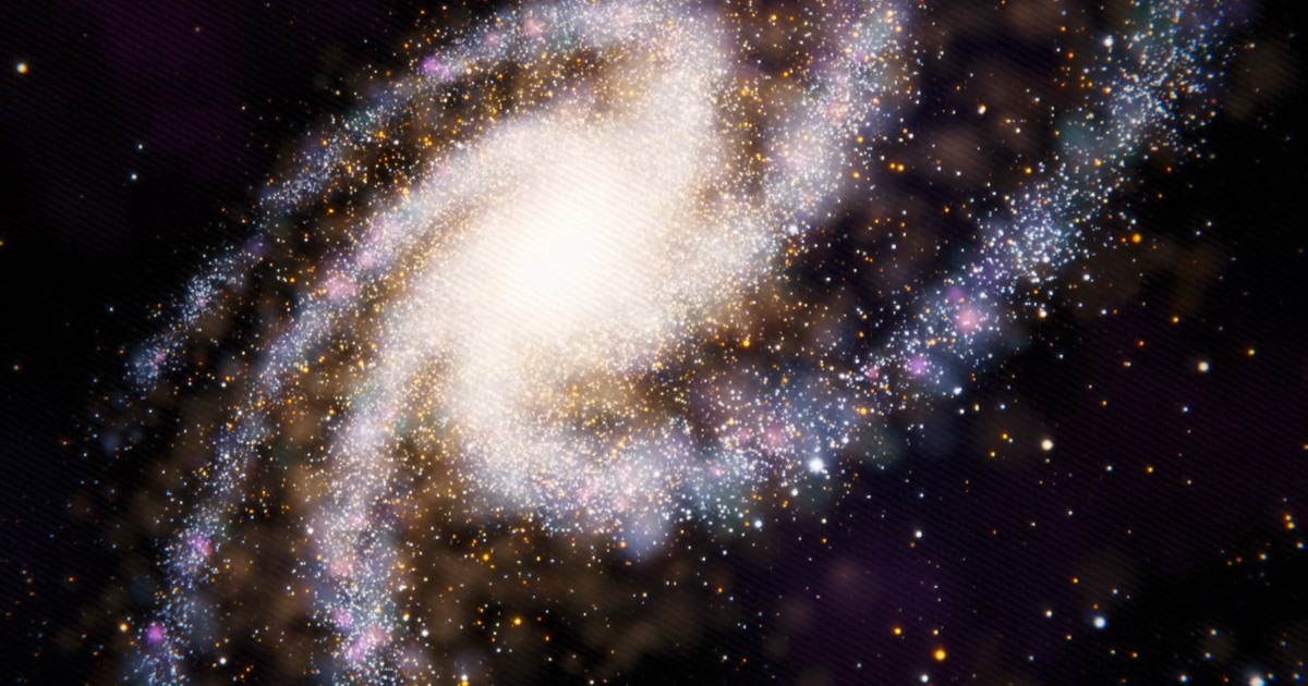 Galaxcelerate - a procedurally generated spiral galaxy rendered in WebGPU
